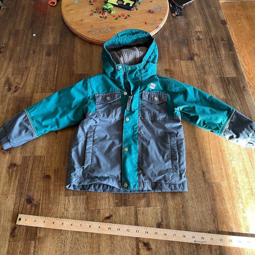 3/$30 MEC lined jacket, blue / grey size 3 Toddler kids